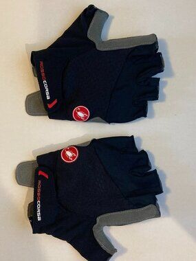 Castelli Rosso Corsa Women's Black Fingerless Cycling Gloves